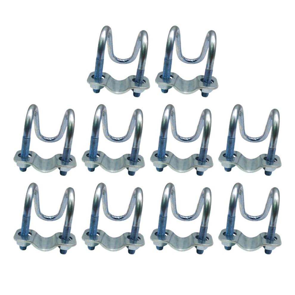 Pipe Connector Fixator Buckle Double Crosses Pipe Clamp Enduring 10 Pcs 9393856753024