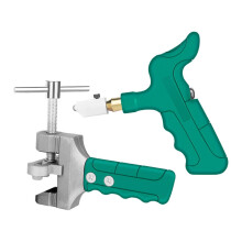 Glass Cutter Tool 2-Piece Tile Cutter Set Diamond Head For Ceramic, Porcelain And Floor Tile - DIY Glass Cutting Kit