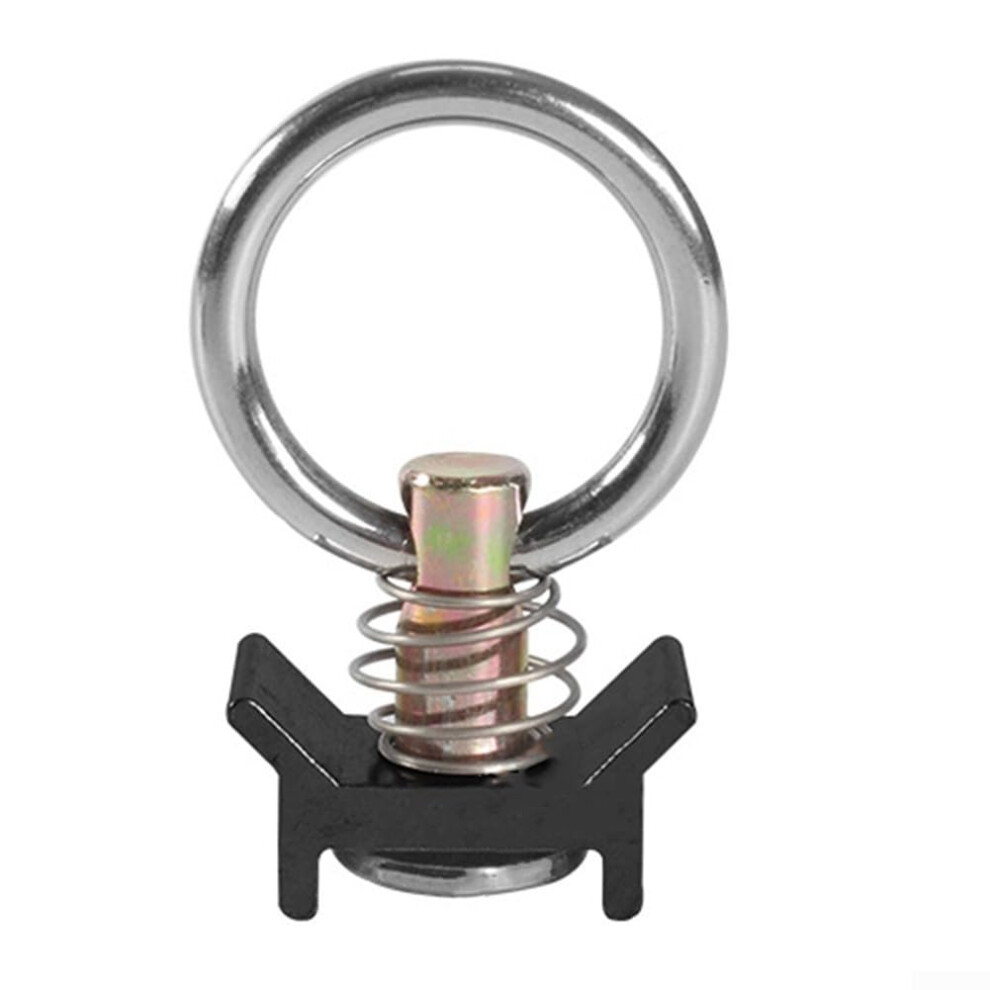 30Cm L Track Anchor Ring Quick Release Spring Mechanism, Single Bolt, Aluminium Alloy, For Rv Camper Trailer Truck Cargo 9016109897565