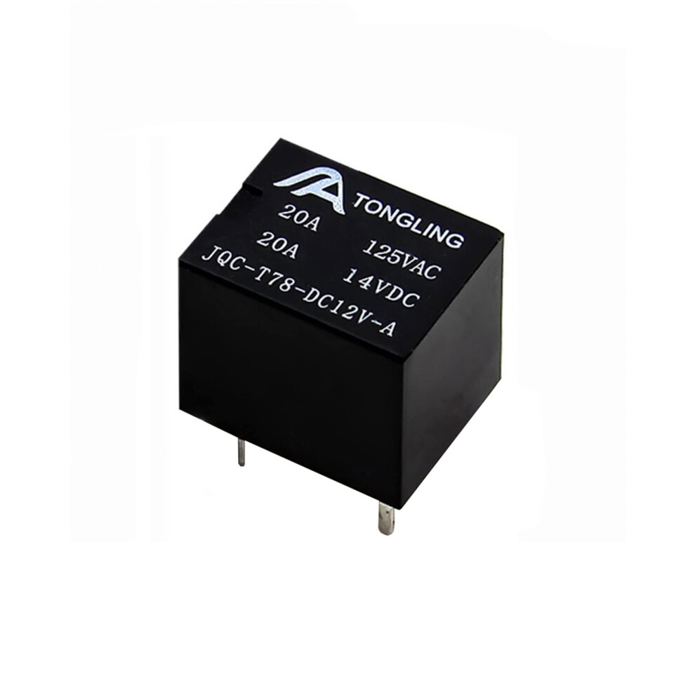 T78 Small Normally Open Electromagnetic Relay 5V 12V 24V 4 Pin 5 Pin 20A Jqc-T78-Dc12v-A 9393856753352