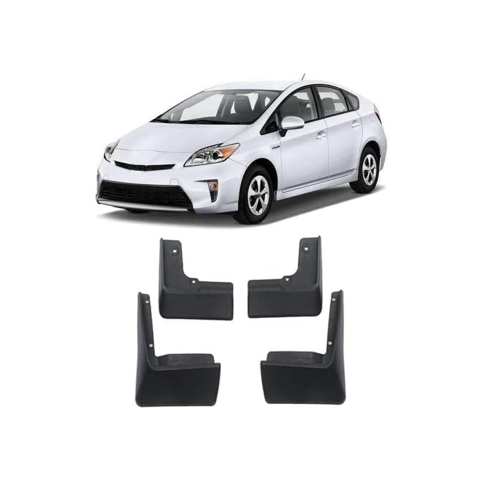 Car Mud Flaps For Toyota Prius Xw20 Xw30 2010-2015 Front Rear Splash Guards Durable Rubber Fender Mudguard Compatible 9393856753574