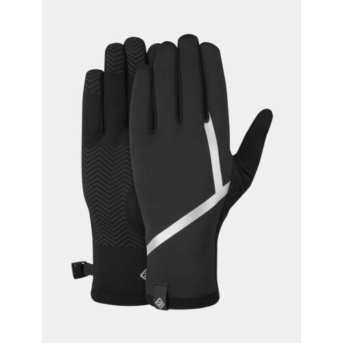 Ronhill Windblock Handschuhe – Thermohandschuhe, winddicht, reflektierend – Schwarz – Größe M