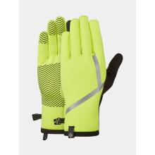 Ronhill Wind-Block Gloves – Thermische, winddichte Laufhandschuhe mit Reflektoren – Fluogelb – M