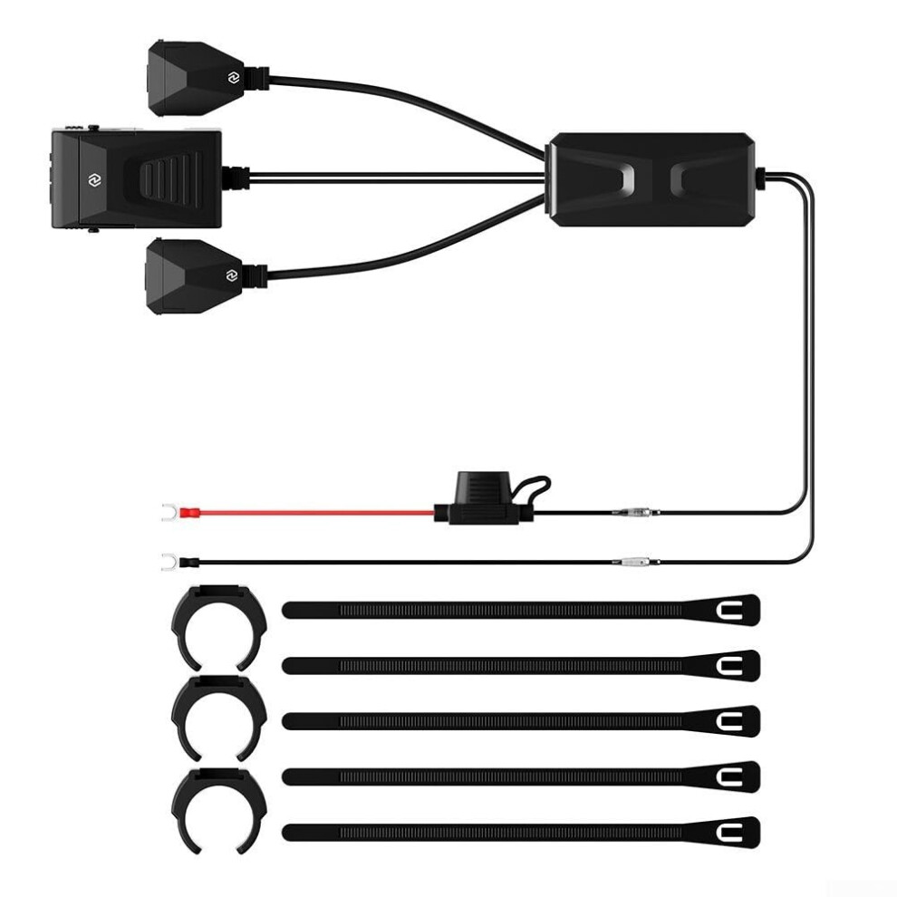 Dual Output Motorbike Power Adapter For Secure Handlebar Installation On Standard Handlebars Motorcycle Charger 9393856753635