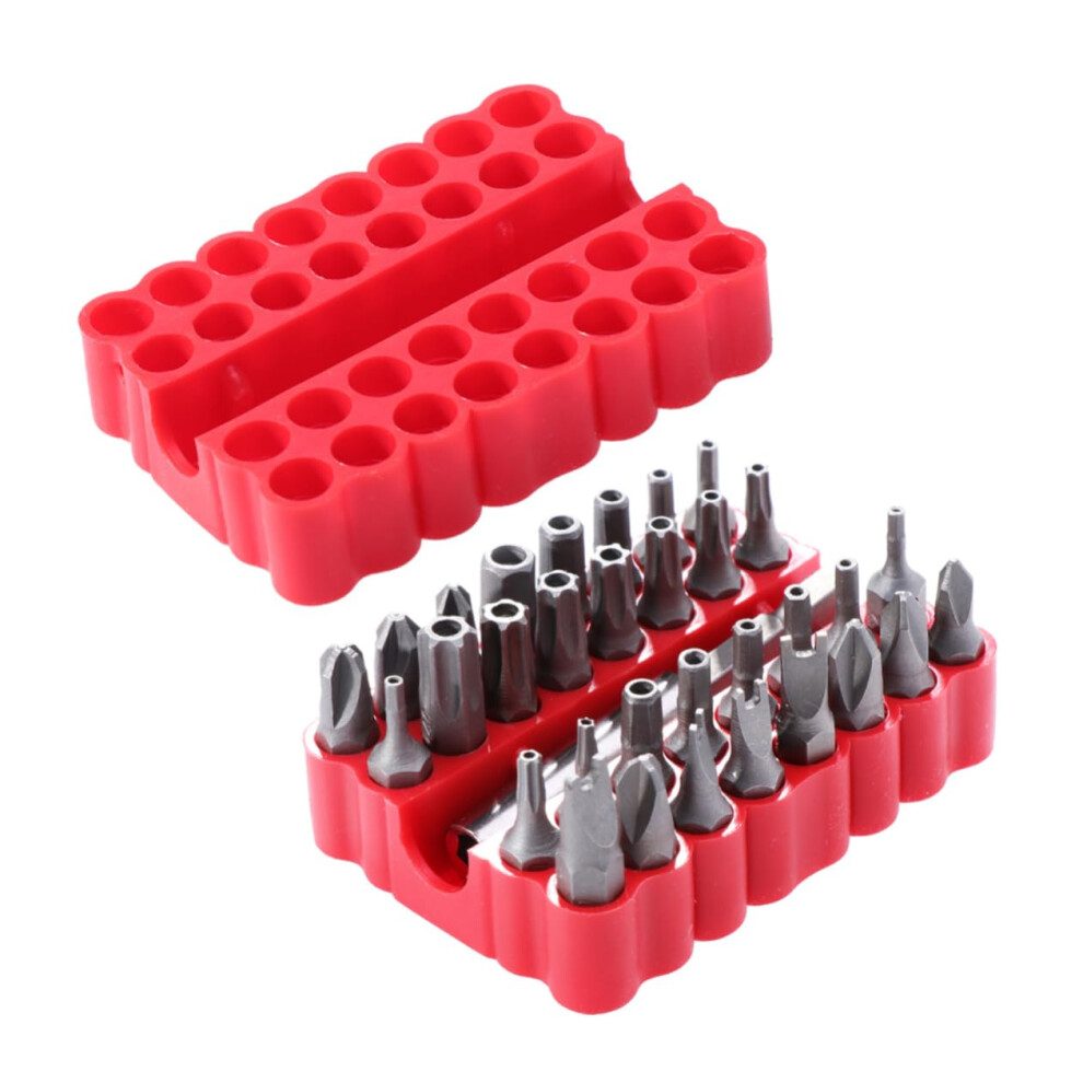 33Pcs Electrician Screwdriver Set Bits Torx Security Bits Tamper-Resistant Extension Kit Star Wing 9393856753758