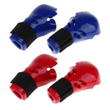 Karate Punching Boxing Gloves Hand Cover Fighting Grappling Training Hand Guard Blue S
