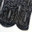 Evening Shawl Beadwork Wedding Party for Costume-black rose red 5