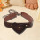 Historical Embossed Pattern PU Leather Eyepatch Eye-Black 6