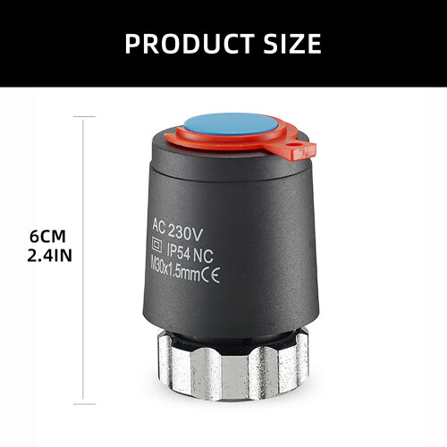 Electric Thermal Actuator Normally Closed/Open Floor-Open 230V 2