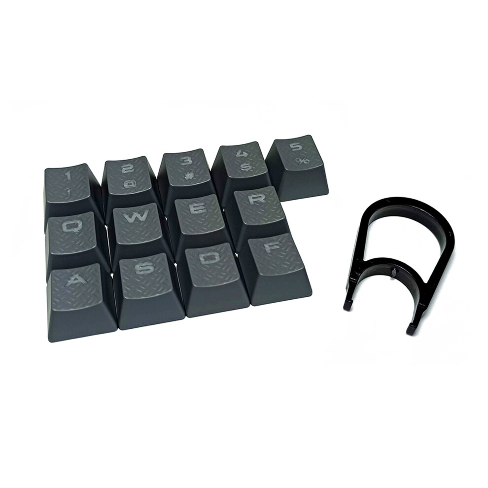 Oem Textured Slip Proof Keycaps Enhances Typing And Gaming- Gray 7751000193003
