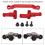Vollständiger Lenkservo-Saver für 1/10 Scale RC Auto E10MTL E10MT E10BP (Rot) 5