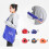 Compact Foldable Disc Shape Shopping Bag for-  Black 3
