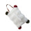 Simple White Plush Tissue Bag Elegant Plush-White Long Handle 1