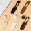 3pcs Leather Horn Buttons Jackets Coat Closure Toggle-Brown 6