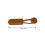 3pcs Leather Horn Buttons Jackets Coat Closure Toggle-Brown 4