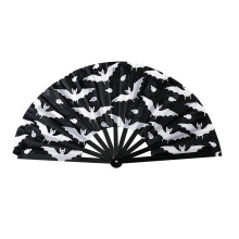 Durable Reusable Plastic Decorative Fan Ideal For Holiday-bat