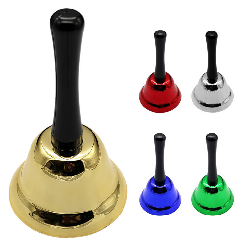 Quality Metal Rhythm Bell For Holiday Performances And-Silver 2