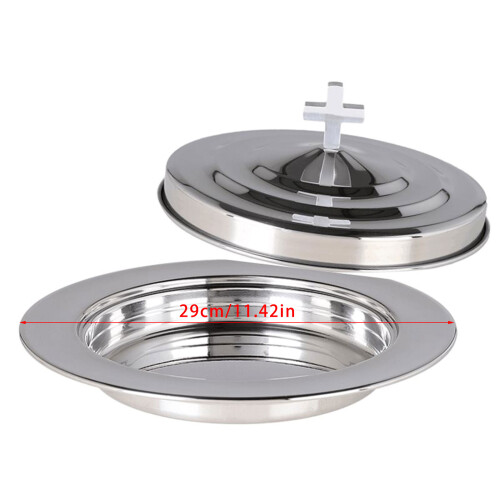 Church Stackable 304 Stainless Steels Communion Plate 2