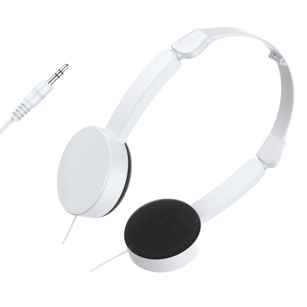 Kids Over Ear Headphones 3.5Mm Connection, Foldable- White 7709000002948