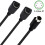 4Pin 1 Male Split 2 Female Y Adapter Cable Component Wire Y 4