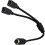 4Pin 1 Male Split 2 Female Y Adapter Cable Component Wire Y 7