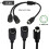 4Pin 1 Male Split 2 Female Y Adapter Cable Component Wire Y 3