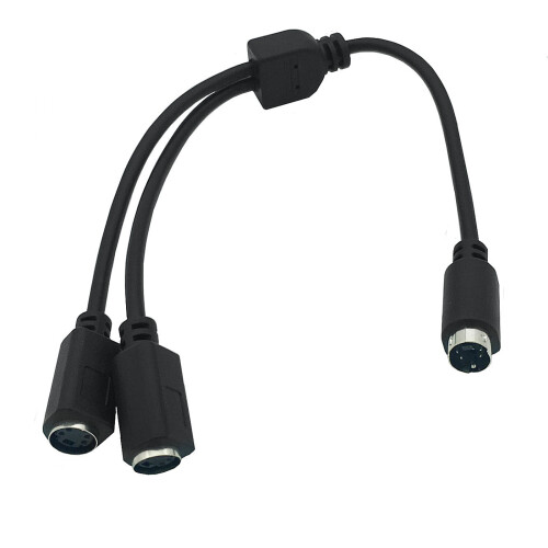 4Pin 1 Male Split 2 Female Y Adapter Cable Component Wire Y