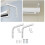 Projector Screen Ceiling Mount L Brackets Adjustable Clearance 2