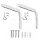Projector Screen Ceiling Mount L Brackets Adjustable Clearance 1