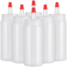 6 Pcs Applicator Bottle Reusable Squeeze Squirt Bottles Condiment