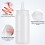 6 Pcs Applicator Bottle Reusable Squeeze Squirt Bottles Condiment 8