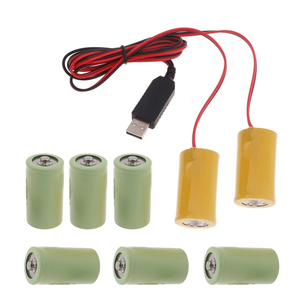 Lr20 D6v Battery Eliminators,Usb Power Supply Replace 4Pcs 1.5V 7732000127403
