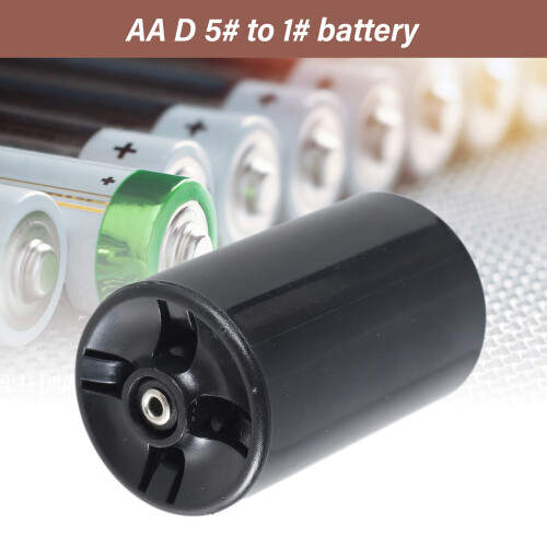 5pc AA to D Cell Battery Converter Shell, Easy Use D Size 1