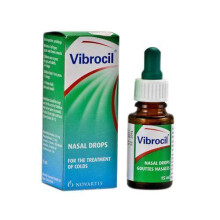 Vibrocil 15ml bottle inflammatory diseases of the nasal and throat nasal drops