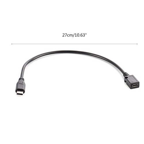 USB TypeC to Micro USB Cable, UsbC Male to MicroUSB Female 1