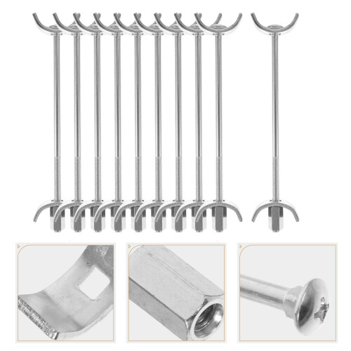 10pcs Countertop Benchtop Joint Connector 150mm Countertop Thread Bolt 2