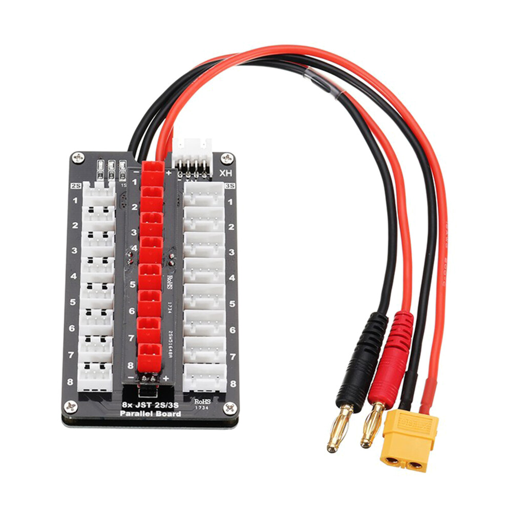 Upgrade Version Xt60 Plug 1S-3S Lipo Battery Parallel Charging 7704000021098