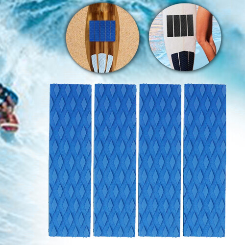 4Pcs Front Traction Pad Surfing Skimboard Deck Traction-Blue 2
