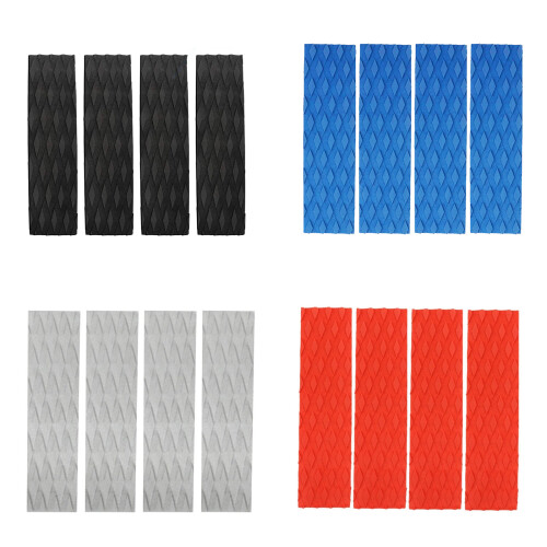 4Pcs Foam Surfboard Deck Traction Pad NonSlip Front-Orange 1