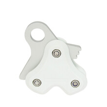 Scubas Diving Pulley Reel Metal Pulley Rope Retractor-White