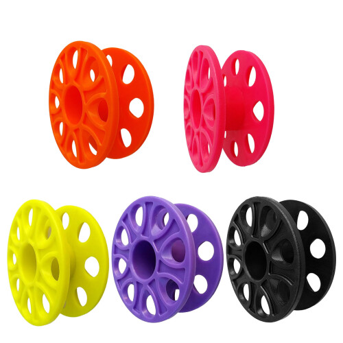 Scubas Diving Finger Spool Reel Convenient Hanging Hole-Black 1
