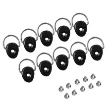 10Pcs Kayak D Rings with Screws Canoes Boats Fishing Riggings D
