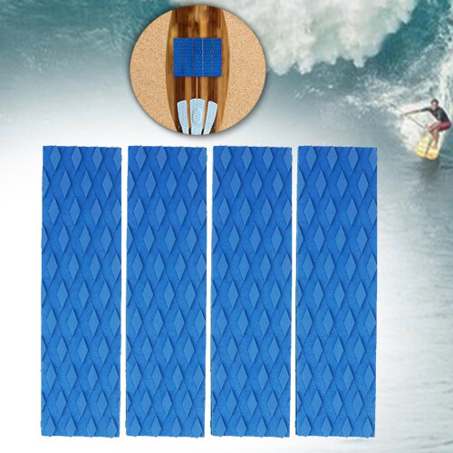 4Pcs Foam Surfboard Deck Traction Pad NonSlip Front-Orange 2