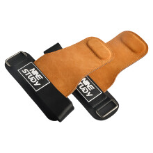 Weightlifting Gloves Nonslip Gym Fitness Lifting-Brown black