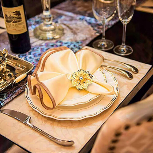 12 flower napkin rings 1