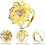 12 flower napkin rings 5