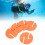 5Pcs Cave Diving Line Circle Marker Round Shape Guide-Yellow 5