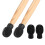 4Pcs Drum Dampener Silicone Drumstick Mute-2 orange 2 black 2