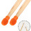 4Pcs Drum Dampener Silicone Drumstick Mute-2 orange 2 black 7