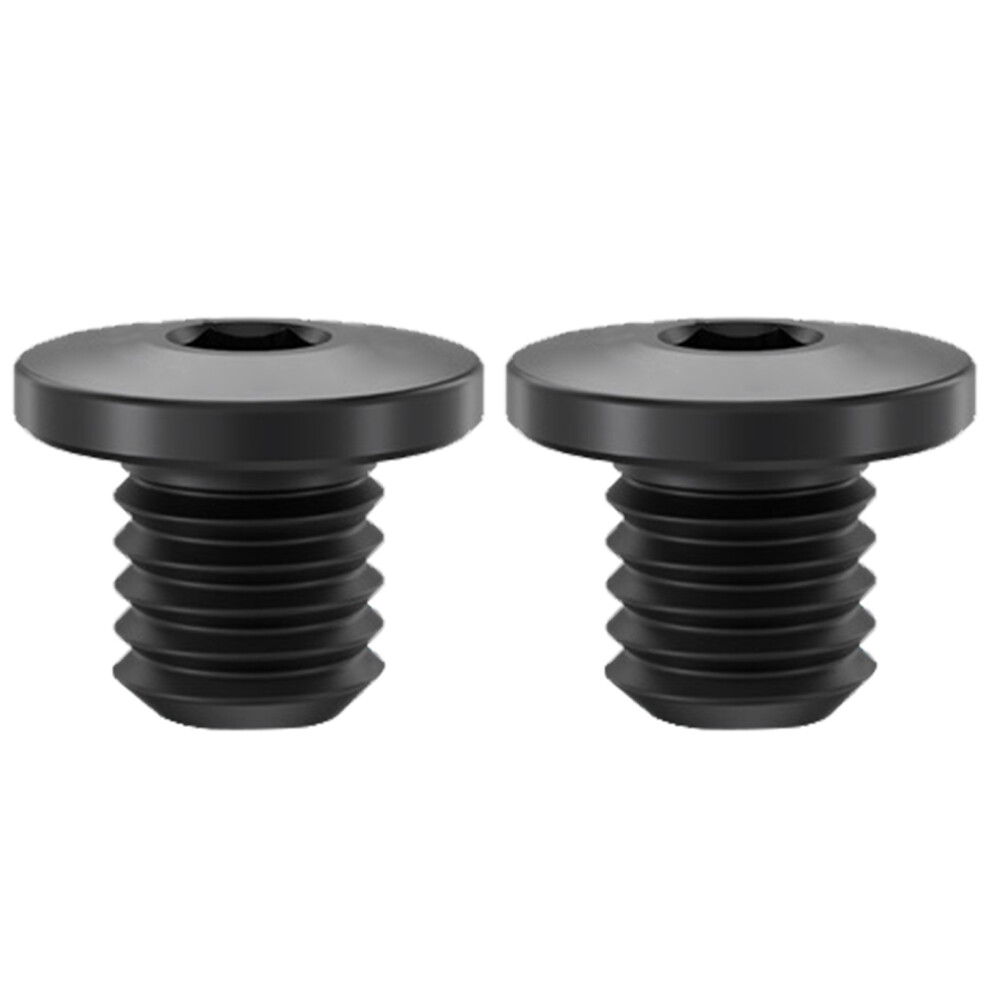 Titaniums Alloy Disc Fixed Screw Bicycles Hydraulic-2Pcs Black 7696000100937